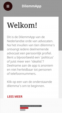 Screenshot DilemmApp Home