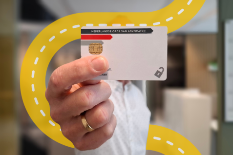 Advocatenpas met geel