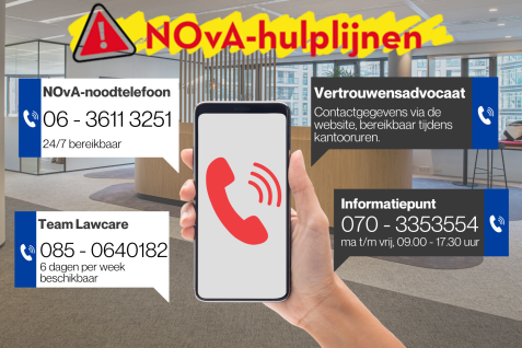 NOvA hulplijnen voor advocaten