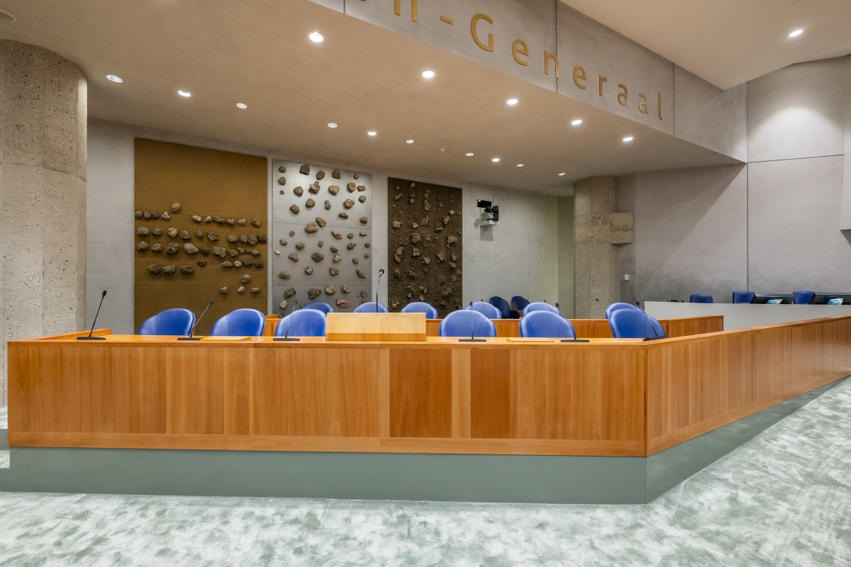 Tweede kamer van binnen (tijdelijke locatie)