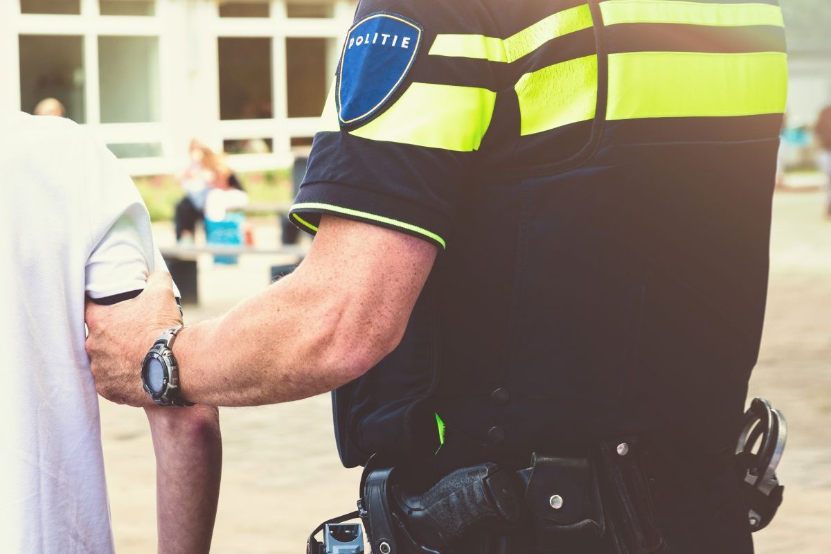 Politie met verdachte