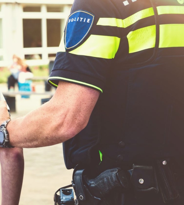 Politie met verdachte