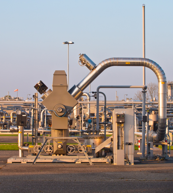 Gasveld pomp voor gaswinning