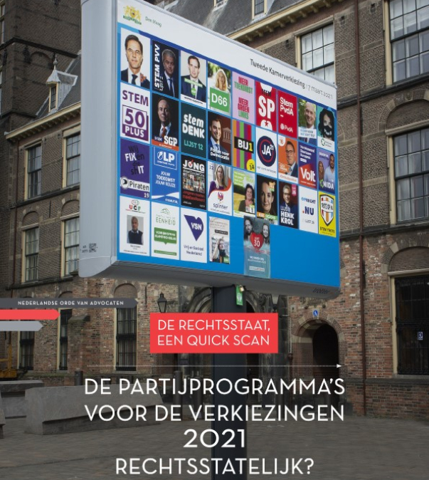 Rapport rechtsstatelijkheid verkiezingsprogramma's 2021 cover (jpg)